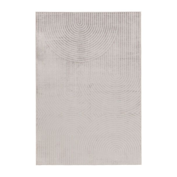 Giron Canyon Greige Konstsilkesmatta