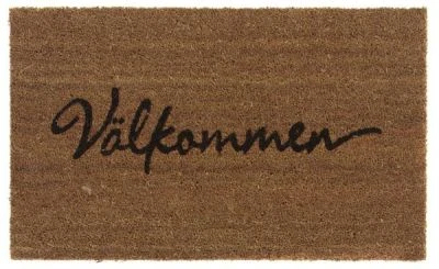 Cocos Välkommen Beige 45x75 cm Maskinvævet Teppe