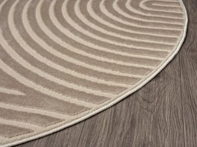 Rund Bella Zen Mørk Beige