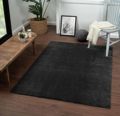Vaskbart Pels-teppe Cat Svart