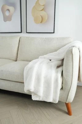 Cat Offwhite 130x170 cm Pledd