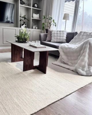 Ullteppe Elsa Offwhite