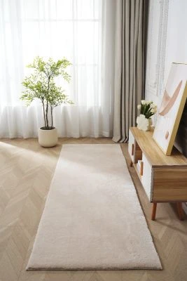 Løper Fluffy Beige