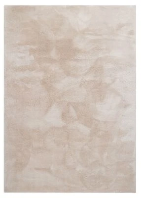 Vaskbar Blød Ryateppe Fluffy Beige