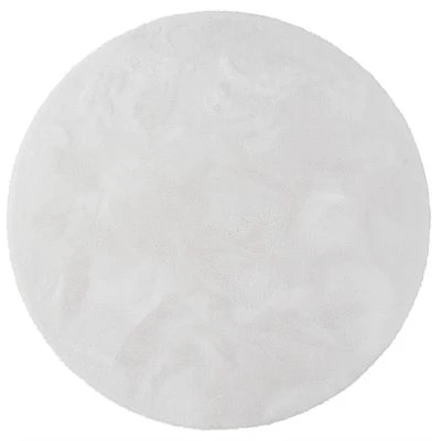 Rund Fluffy Offwhite