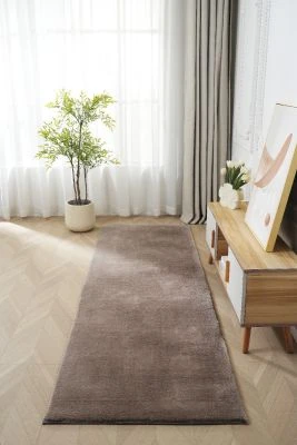 Løper Fluffy Taupe