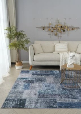 Patchwork Teppe Mario Sullo Grå