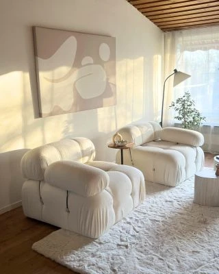 Denne produkten heter Rabbit Lux, laget av Polyester materiale med en vakker Offwhite farge – SE Mattor