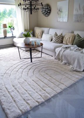 Pels Teppe Rabbit Zen Lys Beige