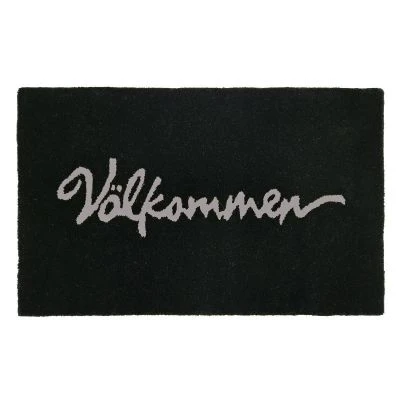 Välkommen Svart 50x80 cm Maskinvævet Teppe