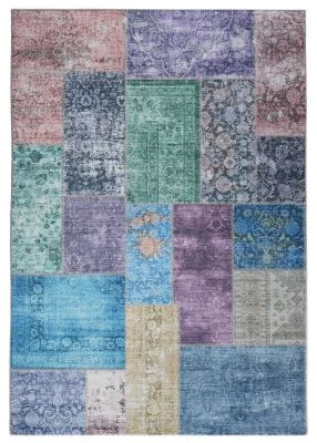 Patchwork Teppe Vero Rosso Multi
