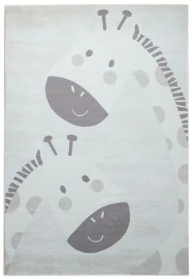 Børne Teppe Zappy Giraffe Krem