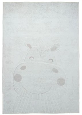 Børne Teppe Zappy Hippo Krem