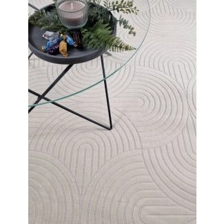 Giron Wave Creme Konstsilkesmatta