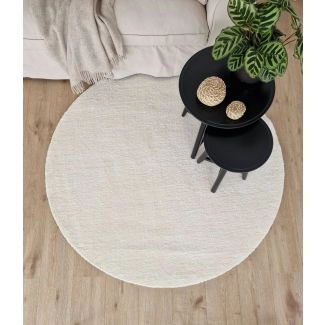 Rund Matta Benny Vit