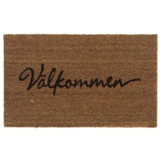 Cocos Välkommen Beige 45x75 cm Maskinvevd Teppe