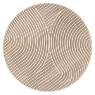 Rund Bella Spin Mørk Beige