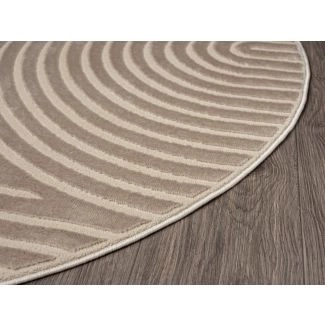Rund Bella Zen Mørk Beige