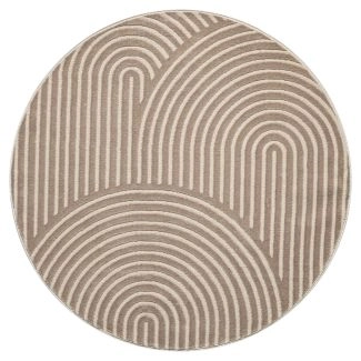 Rund Bella Zen Mørk Beige
