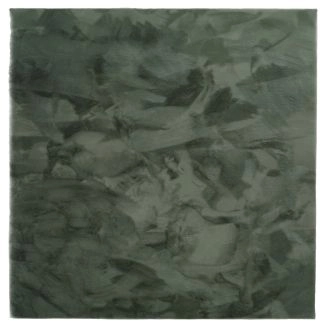 Kvadratisk Cat Grønn Vaskbart Pels-teppe