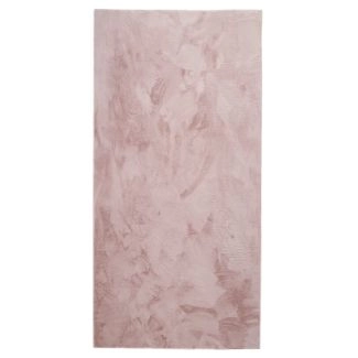 Løper Cat Lyserosa Vaskbart Pels-teppe