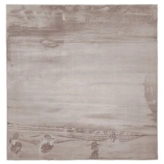 Kvadratisk Cat Taupe Vaskbart Pels-teppe