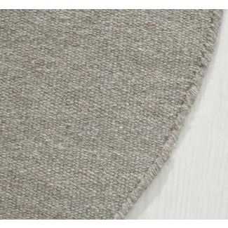 Rund Dalen Grå Ullteppe