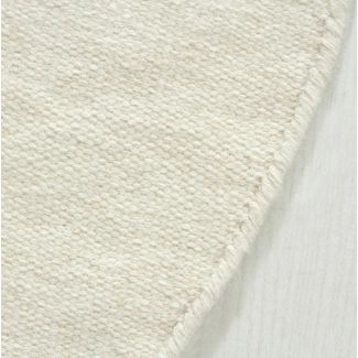 Rund Dalen Offwhite Ullteppe