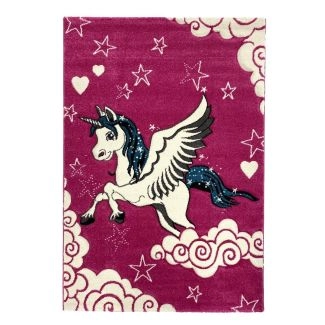 Moderne Teppe Diamond Unicorn Rosa