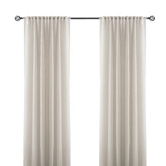 Ellinor Lin 2x135x250 cm Linnegardin-look 2-pak
