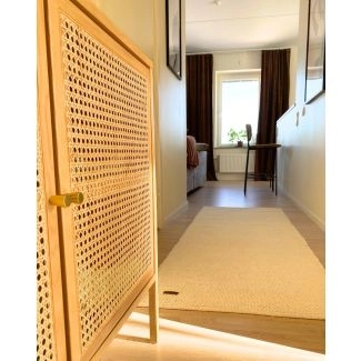 Løper Elsa Offwhite Ullteppe