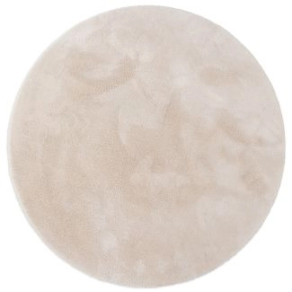 Rund Fluffy Beige