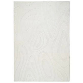 Vaskbar myk Ryateppe Fuzzy Meia Offwhite