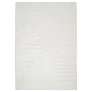 Vaskbar myk Ryateppe Fuzzy Vega Offwhite