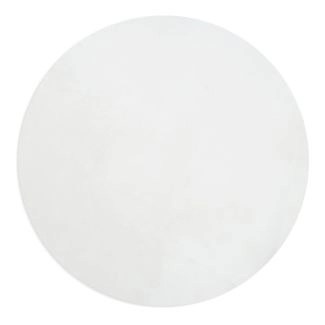 Rund Glossy Offwhite Myk Pels-look Teppe