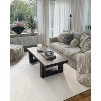 Uldteppe-look Nordic Offwhite