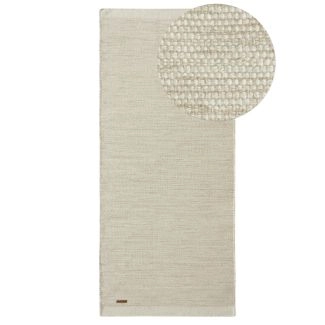 Løper Norrsken Beige Ullteppe