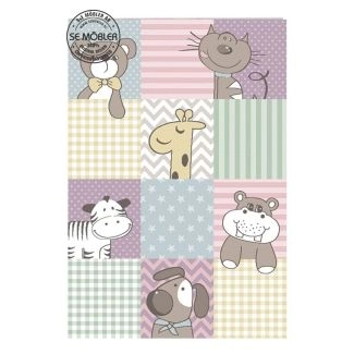 Maskinvevd Wilton-teppe Pastel Teddy Pastell