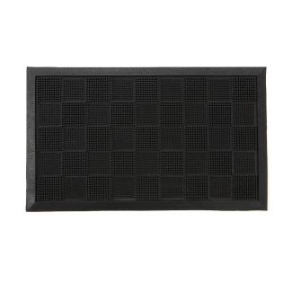 Dørmatte Pinmat Hi-Low Svart
