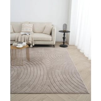Vaskbart Pels-teppe Rabbit Bene Taupe