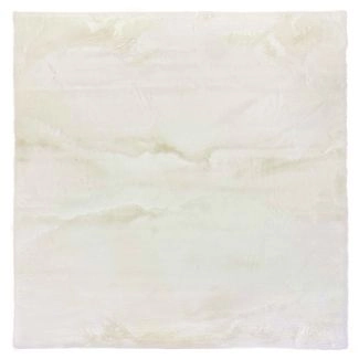 Kvadratisk Rabbit Eco Offwhite Pels Teppe