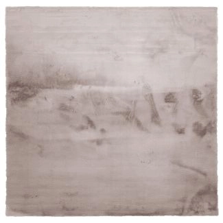 Kvadratisk Rabbit Eco Taupe Pels Teppe