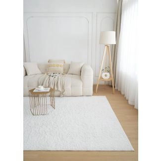 Mjuk Ryamatta Teddy Offwhite