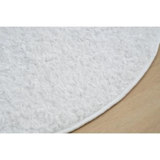 Rund Matta Teddy Offwhite