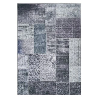 Patchwork Teppe Vero Rosso Grå