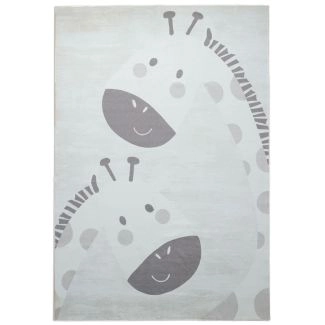 Barneteppe Zappy Giraffe Krem