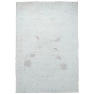 Barneteppe Zappy Hippo Krem
