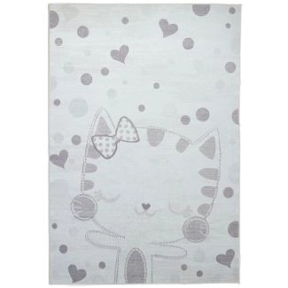 Barneteppe Zappy Kitty Krem