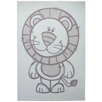 Barneteppe Zappy Lion Krem