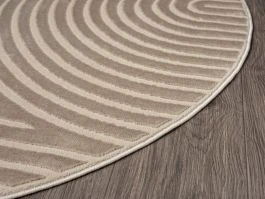 Rund Bella Zen Mørk Beige